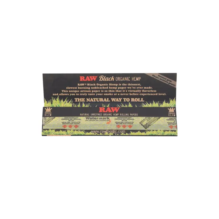 RAW | Black Organic - KSS Rolling Paper - Image 2