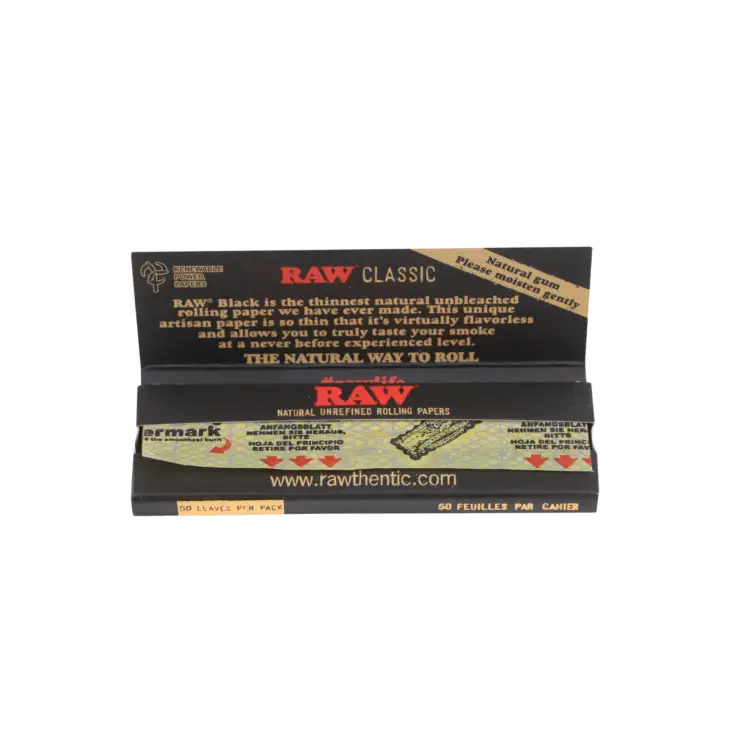 RAW | Black Classic - Single Wide Rolling Paper - Image 2