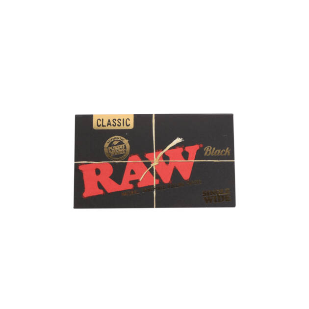 RAW | Black Classic - Single Wide Double Window Rolling Paper
