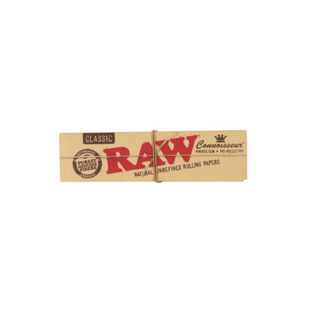 RAW | Classic Connoisseur - KSS Rolling Paper w/ Tip