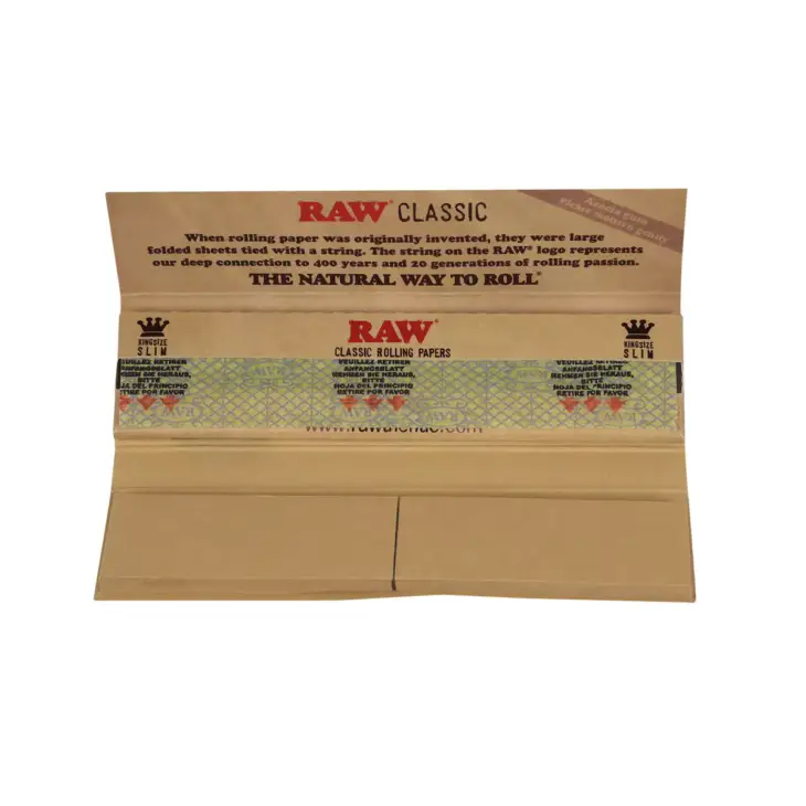 RAW | Classic Connoisseur - KSS Rolling Paper w/ Tip - Image 2