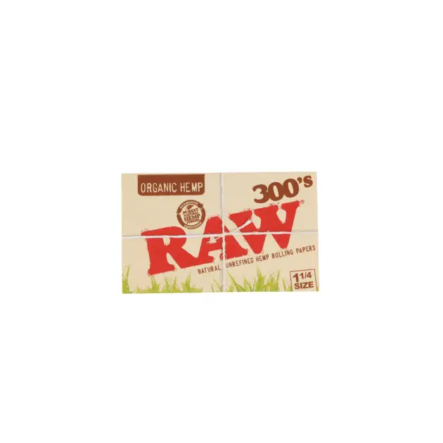 RAW | Organic - 1 1/4 Rolling Paper x300