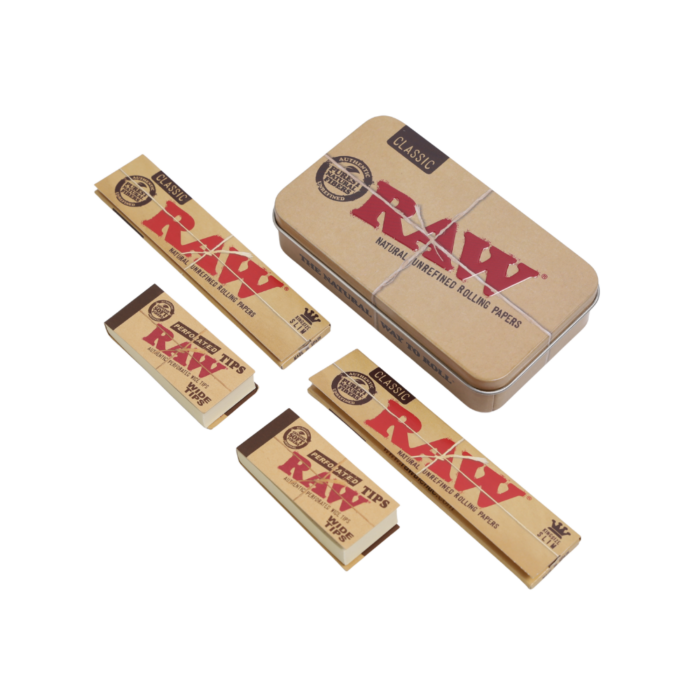 Raw Set | Classic Kss + Wide Tips + Tin Box