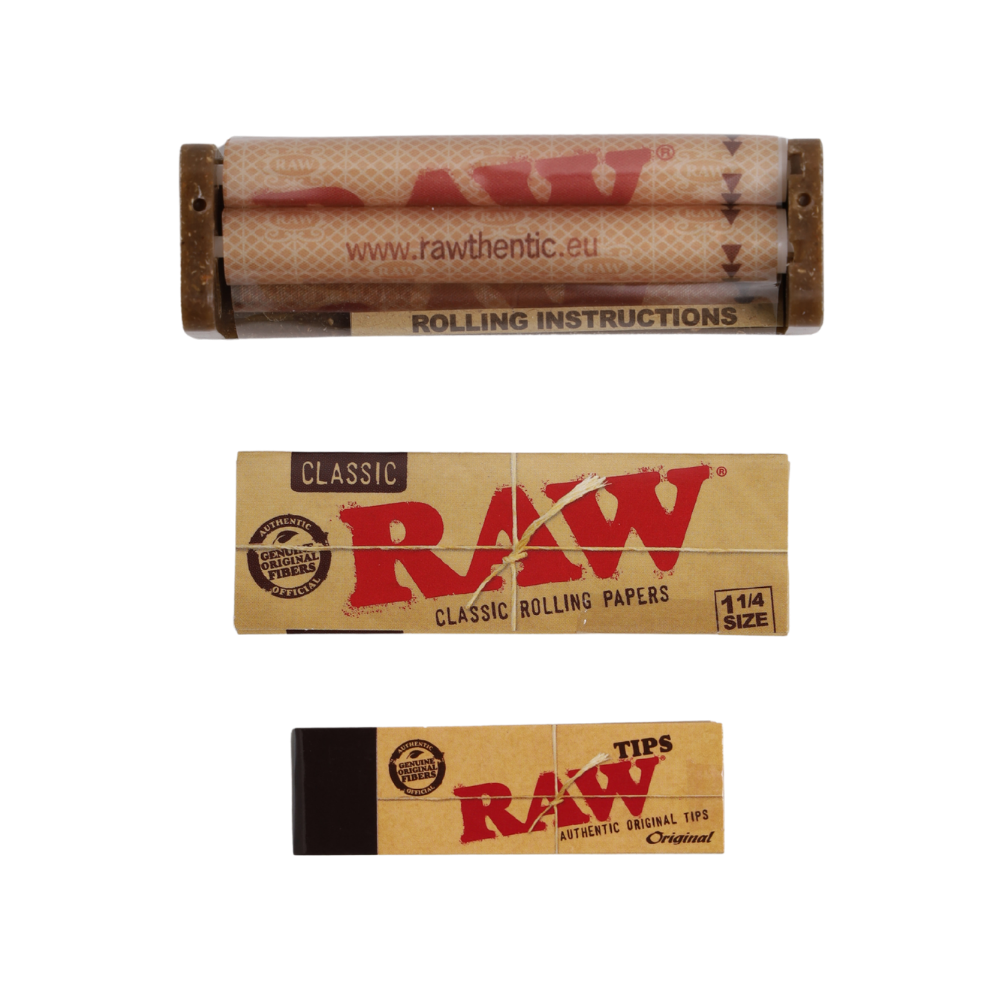 Raw Set | Rolling machine Brown 79mm. + Classic 1¼ + Tips 50 - Image 2