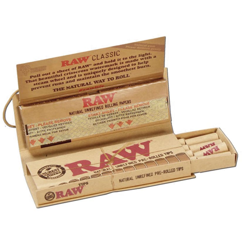 RAW Classic Connoisseur 1 1/4 & Pre-Rolled Tips - RAW THAILAND