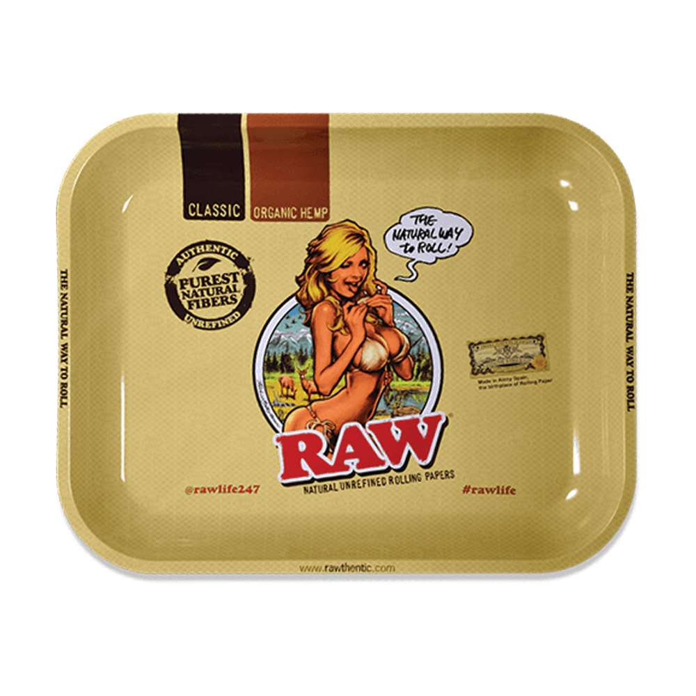Raw Rolling Tray Girl – Large