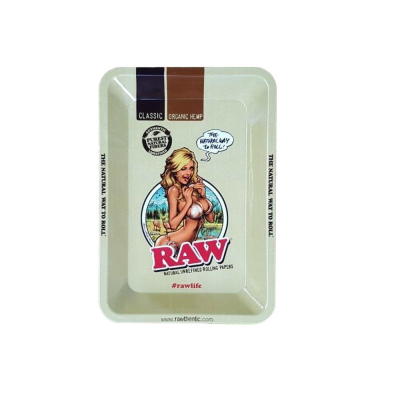 Raw Rolling Tray Girl - Mini